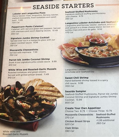 Red lobster $10 lunch menu - Outback Steakhouse. The home of juicy steaks, spirited drinks and Aussie hospitality. Enjoy steak, chicken, ribs, fresh seafood & our famous Bloomin' Onion.